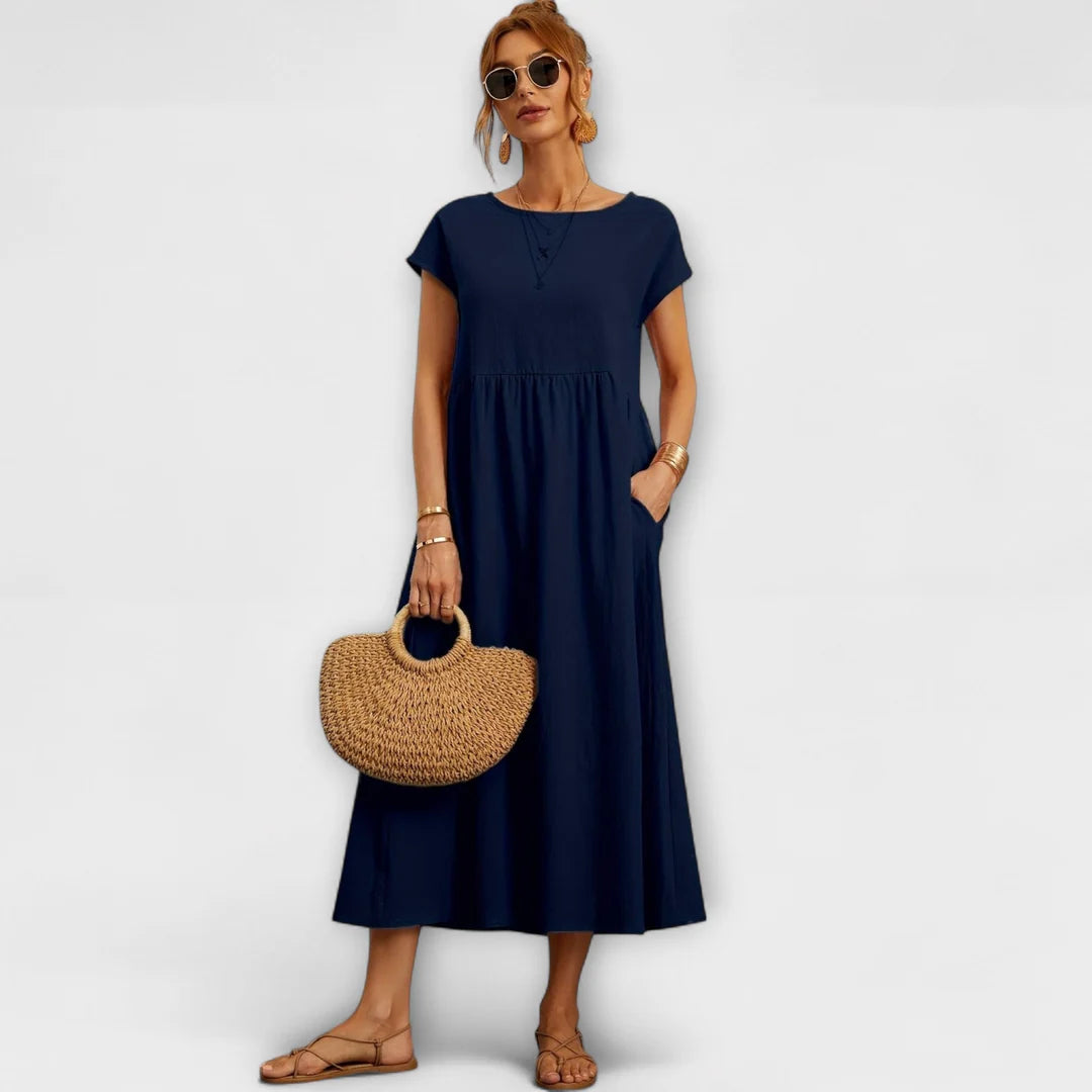 Magnolia – Rochie Lejeră de Primăvară cu Croială Relaxată