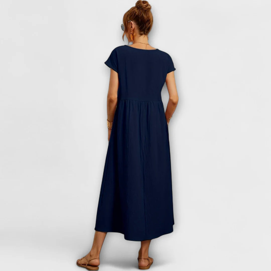 Magnolia – Rochie Lejeră de Primăvară cu Croială Relaxată