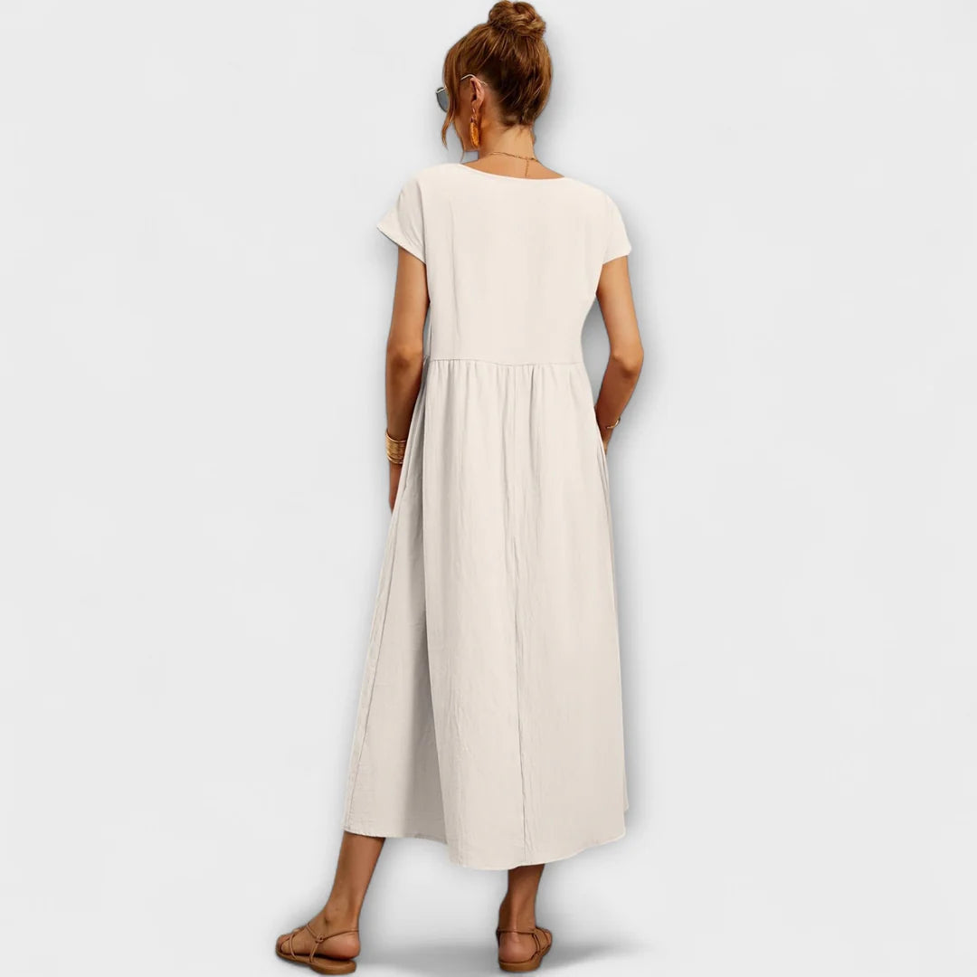Magnolia – Rochie Lejeră de Primăvară cu Croială Relaxată
