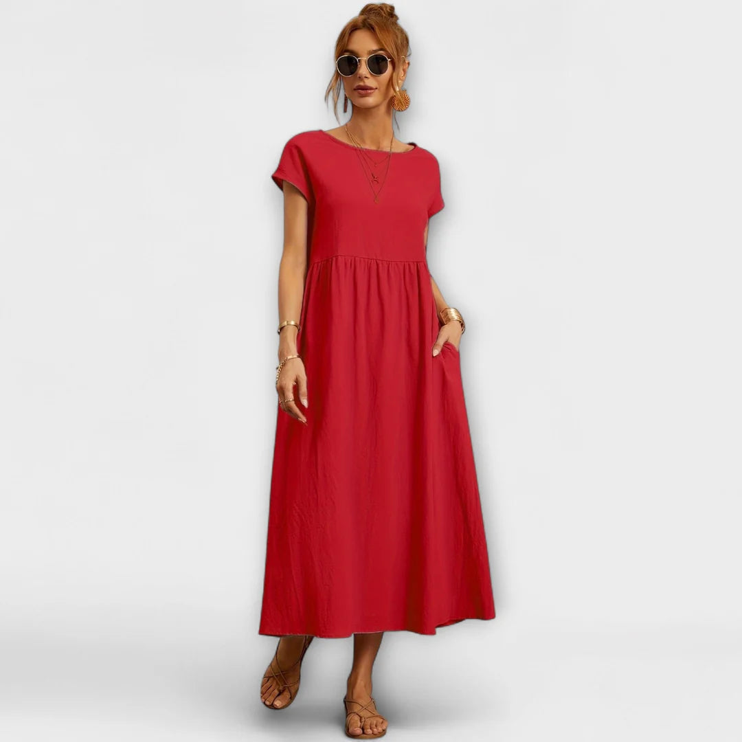 Magnolia – Rochie Lejeră de Primăvară cu Croială Relaxată