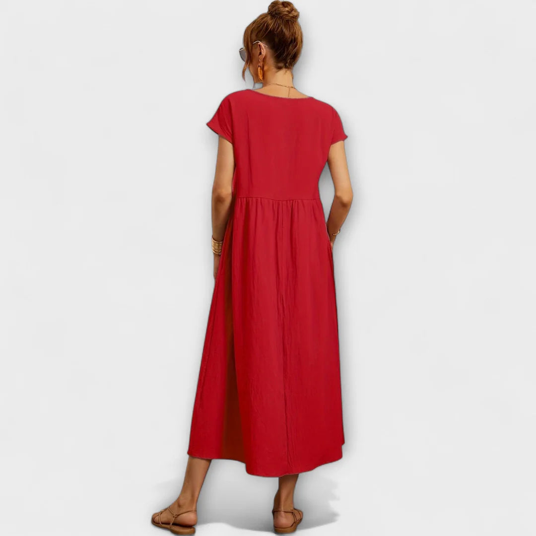 Magnolia – Rochie Lejeră de Primăvară cu Croială Relaxată
