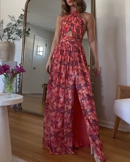 Isa Luna – Rochie Maxi cu Spate Decupat