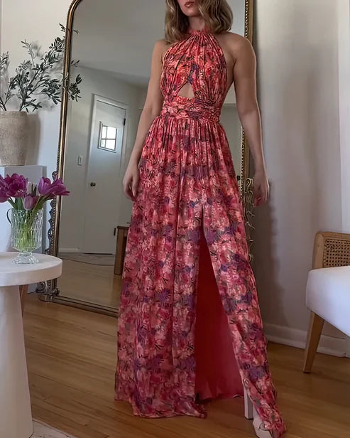 Isa Luna – Rochie Maxi cu Spate Decupat