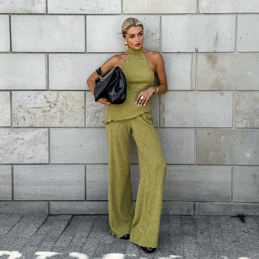 Isla – Set din Două Piese cu Guler Halter