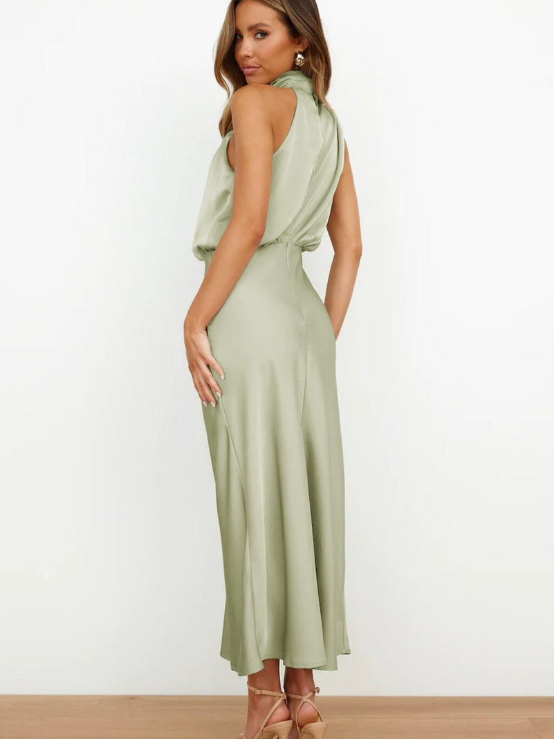 Lorena – Rochie Elegantă din Mătase Roz