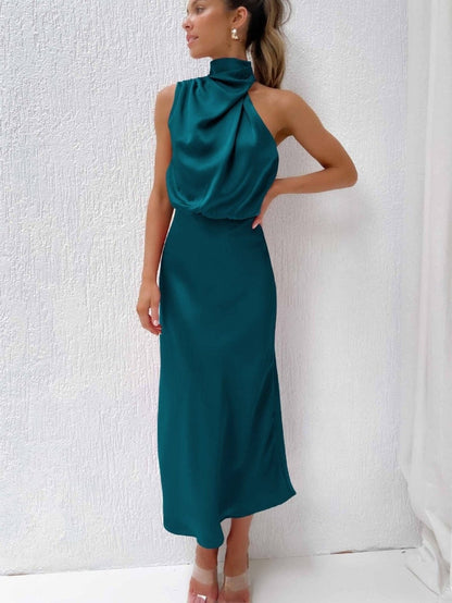 Lorena – Rochie Elegantă din Mătase Roz